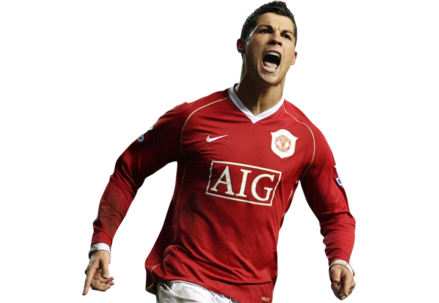 Free Premium PNG Cristiano Ronaldo football Playre win the game