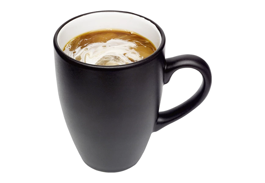 Free Premium PNG Cup of coffee with a drawing  Transparent Background
