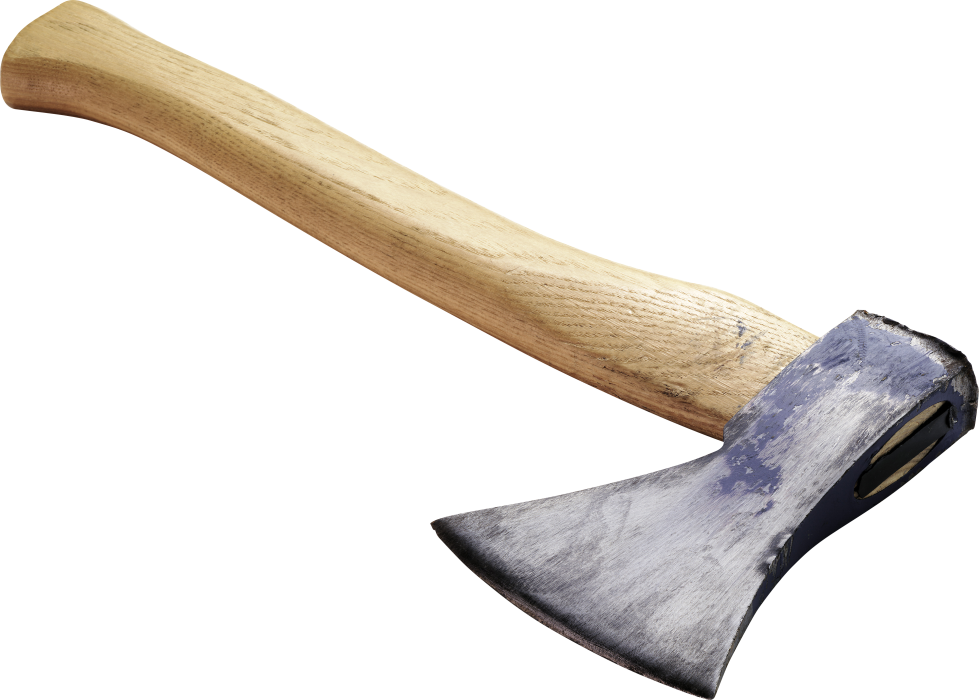 Free Premium PNG Curved handle axe