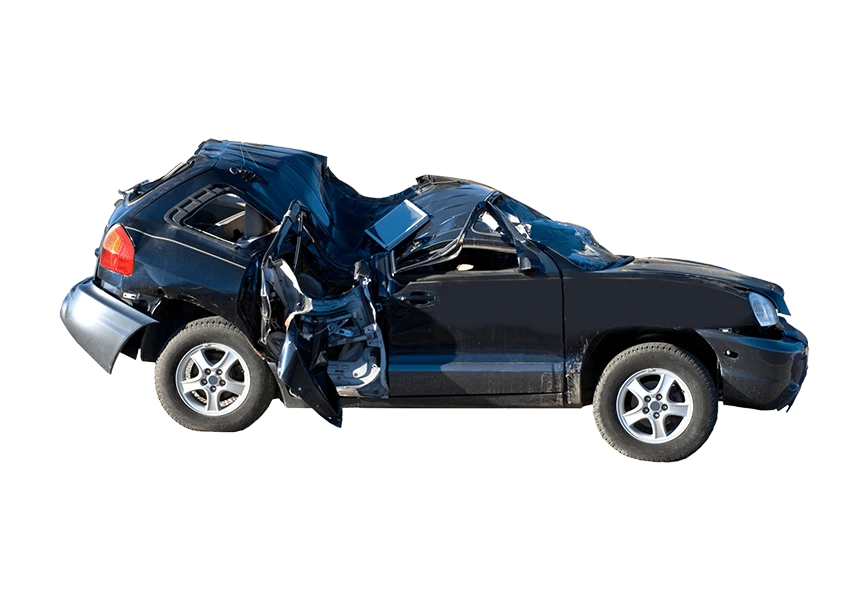 Free Premium PNG Dangerous driving car accident crashed automobile