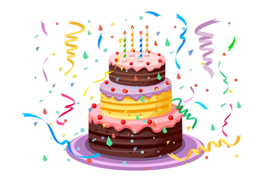 Free Premium PNG Depiction of birthday cake transparent background 