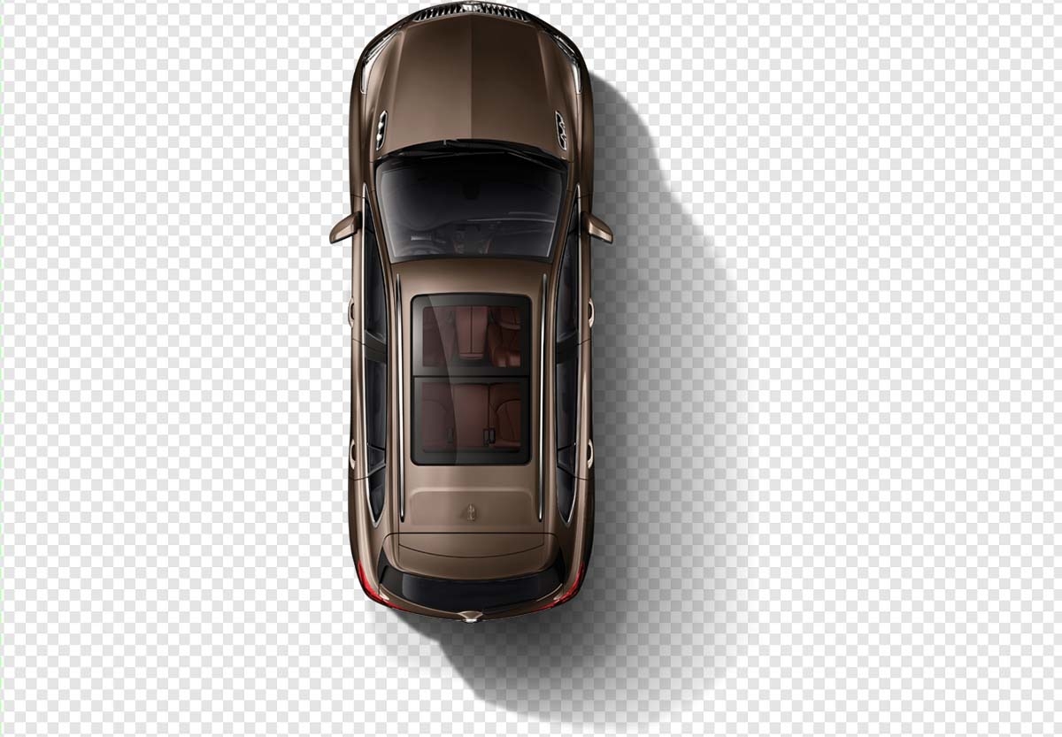 Free Premium PNG Drown Vehicle Top View compact Car mode Of Transport png