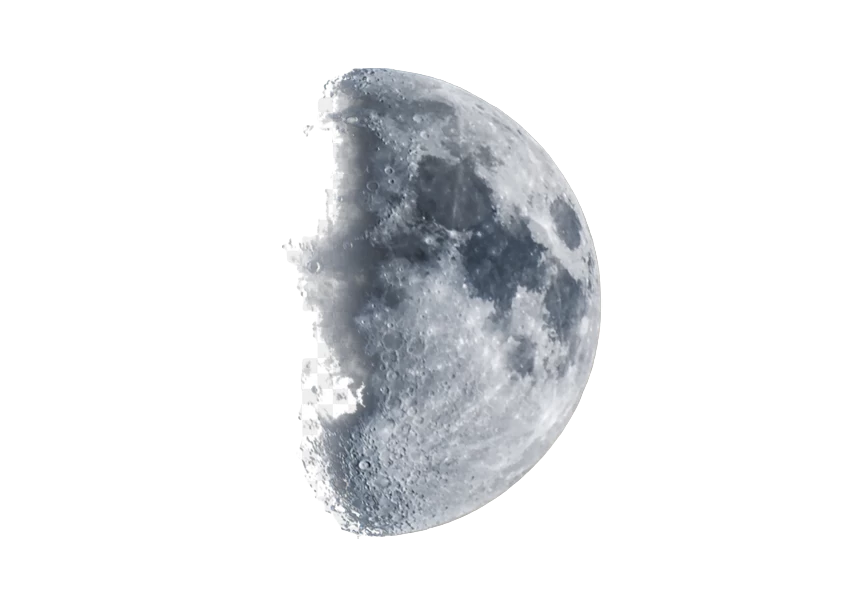 Free Premium PNG Earth's only permanent natural satellite on transparent background