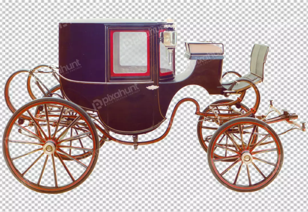 Free Premium PNG Elegant carriage 19th century vehicle realistic chariot royal horsedrawn transport