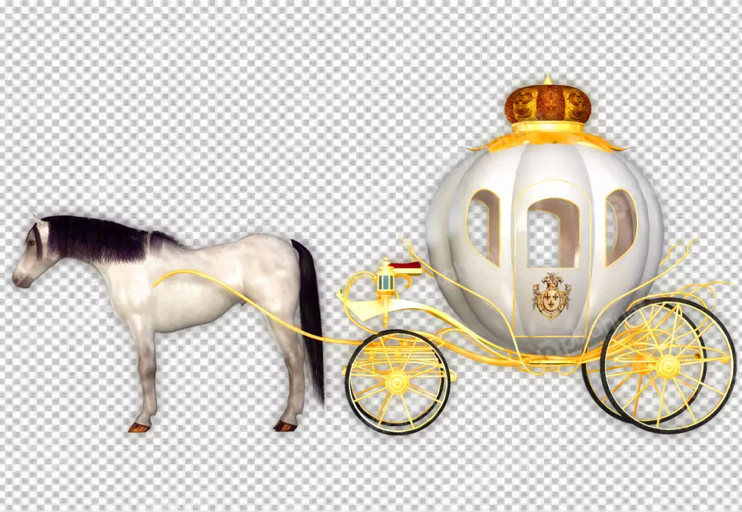 Free Premium PNG Elegant carriage illustration