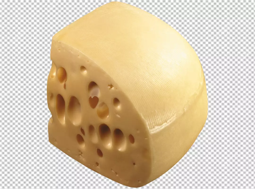 Free Premium PNG Emmental cheese piece Swiss cheese Isolated on PNG background High resolution image Closeup
