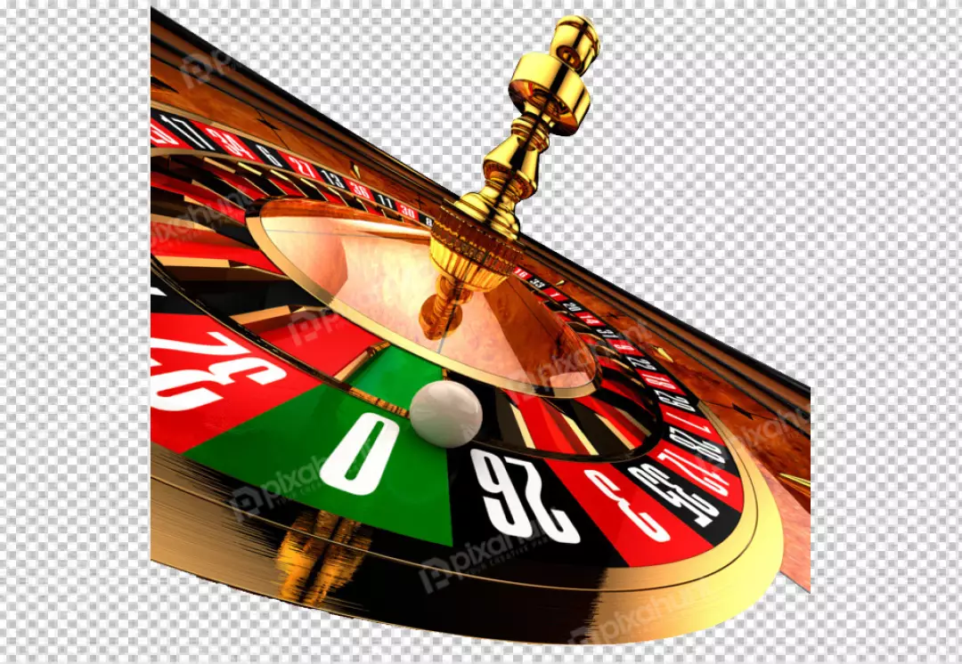 Free Premium PNG Experience the Thrill of Gambling with a Realistic 3D Render Casino Roulette Wheel
