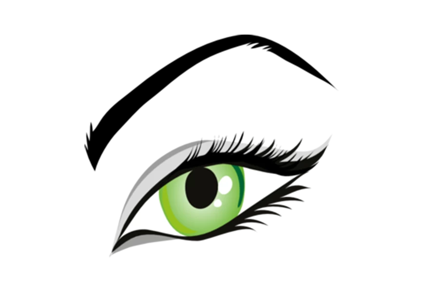 Free Premium PNG Eye, on a transparent background, fashion png photo