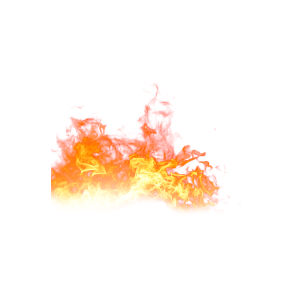 Free Premium PNG Fire Flaming on the Ground