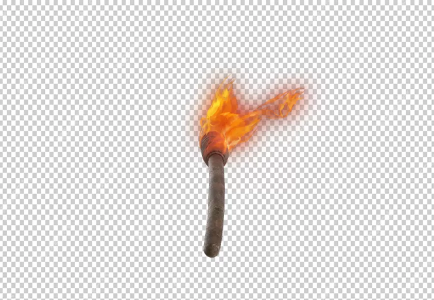 Free Premium PNG fire Hand Torch