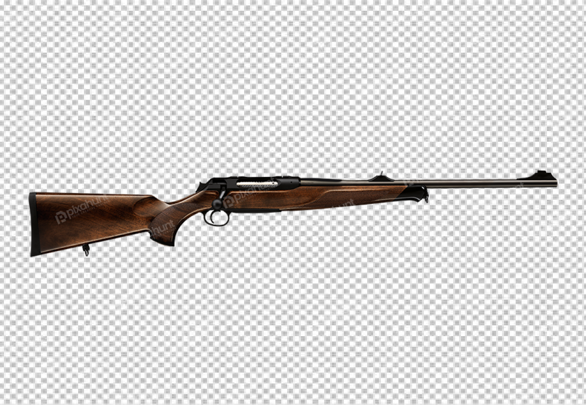 Free Premium PNG Firearm with scope isolated on transparent background