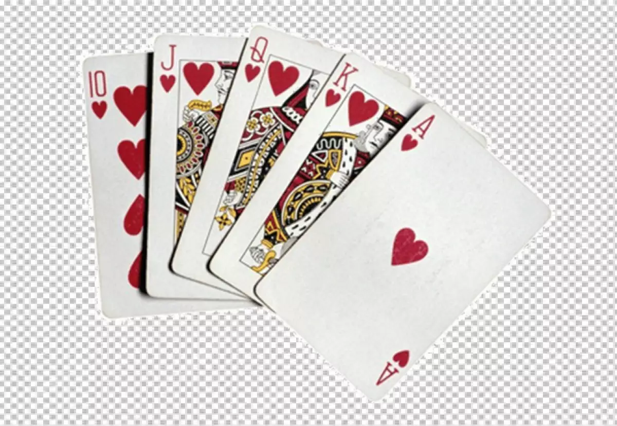 Free Premium PNG Five transparent background poker card