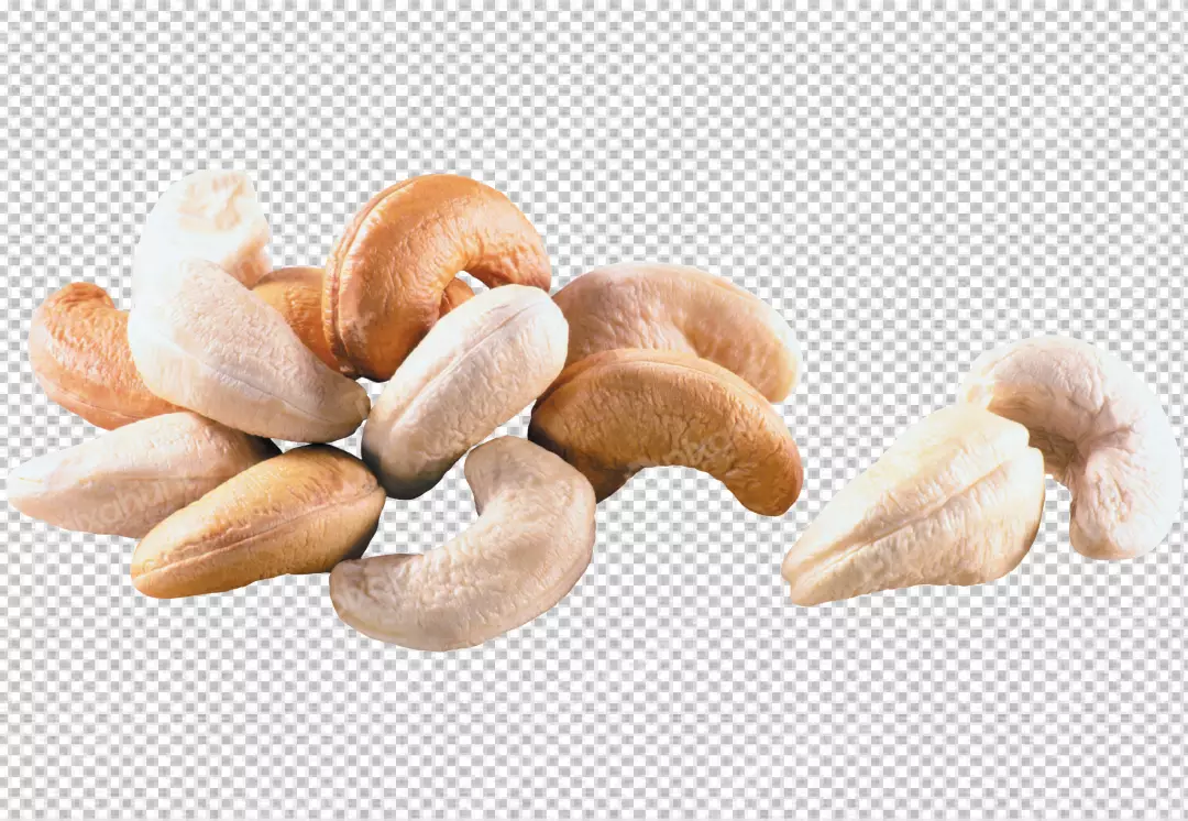 Free Premium PNG Flying cashew on transparent background