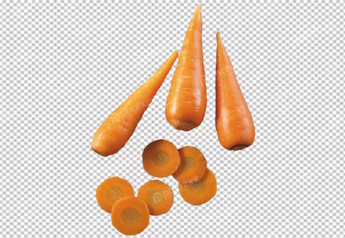 Free Premium PNG Fresh carrots isolated on transparent background 