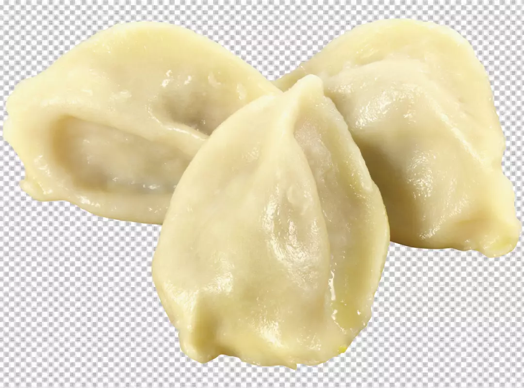 Free Premium PNG Front view raw dumplings little dough pieces on transparent background