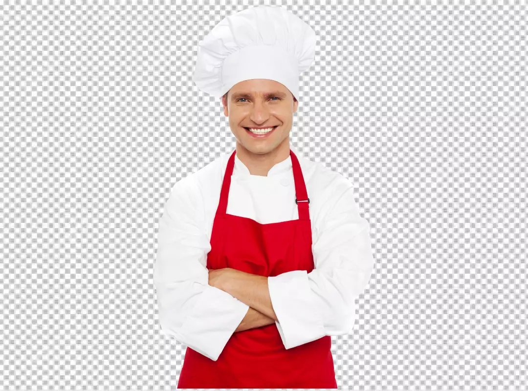 Free Premium PNG Front view smiley woman cooking