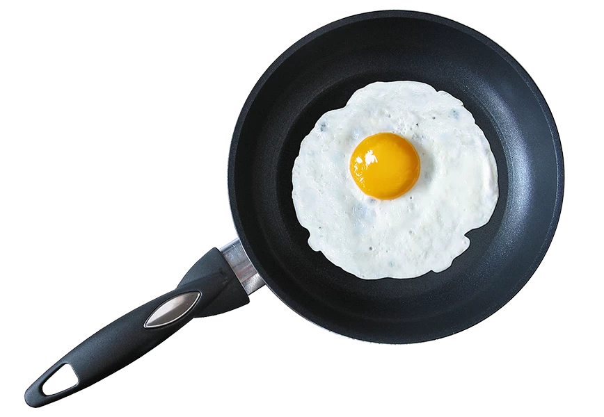 Free Premium PNG Frying pan fried egg