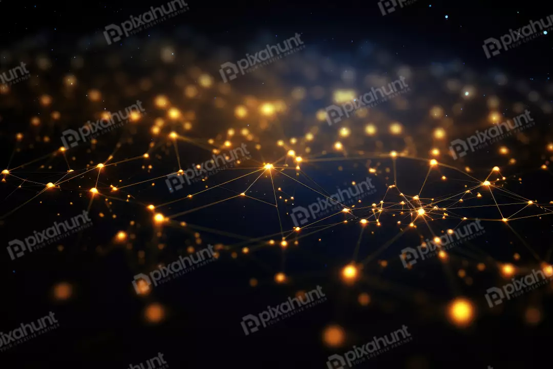 Free Premium Stock Photos Futuristic Network Connection Exploring the Blood Connection of a Red Dot in a Digital World
