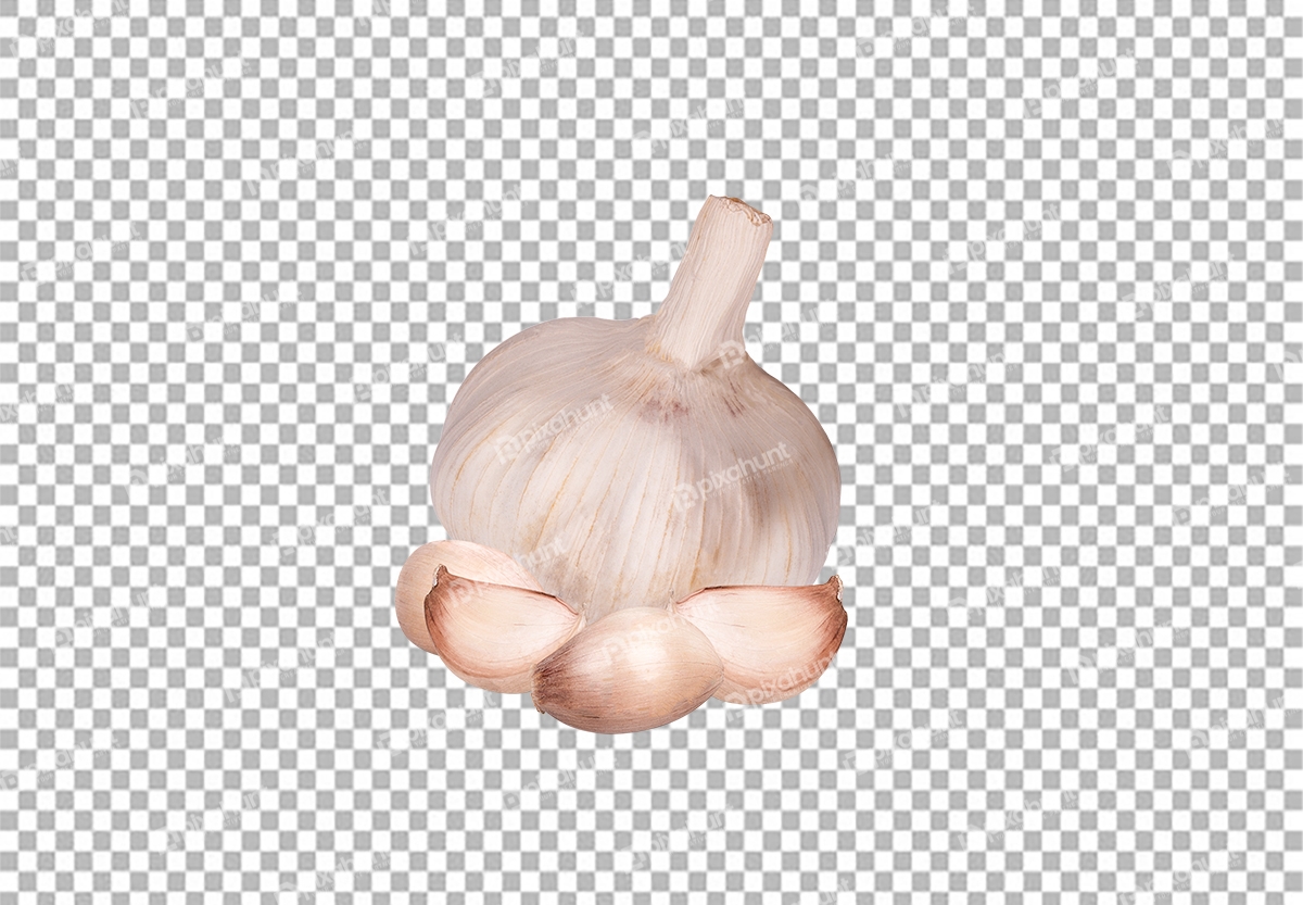 Free Premium PNG garlic isolated on white background with clipping path