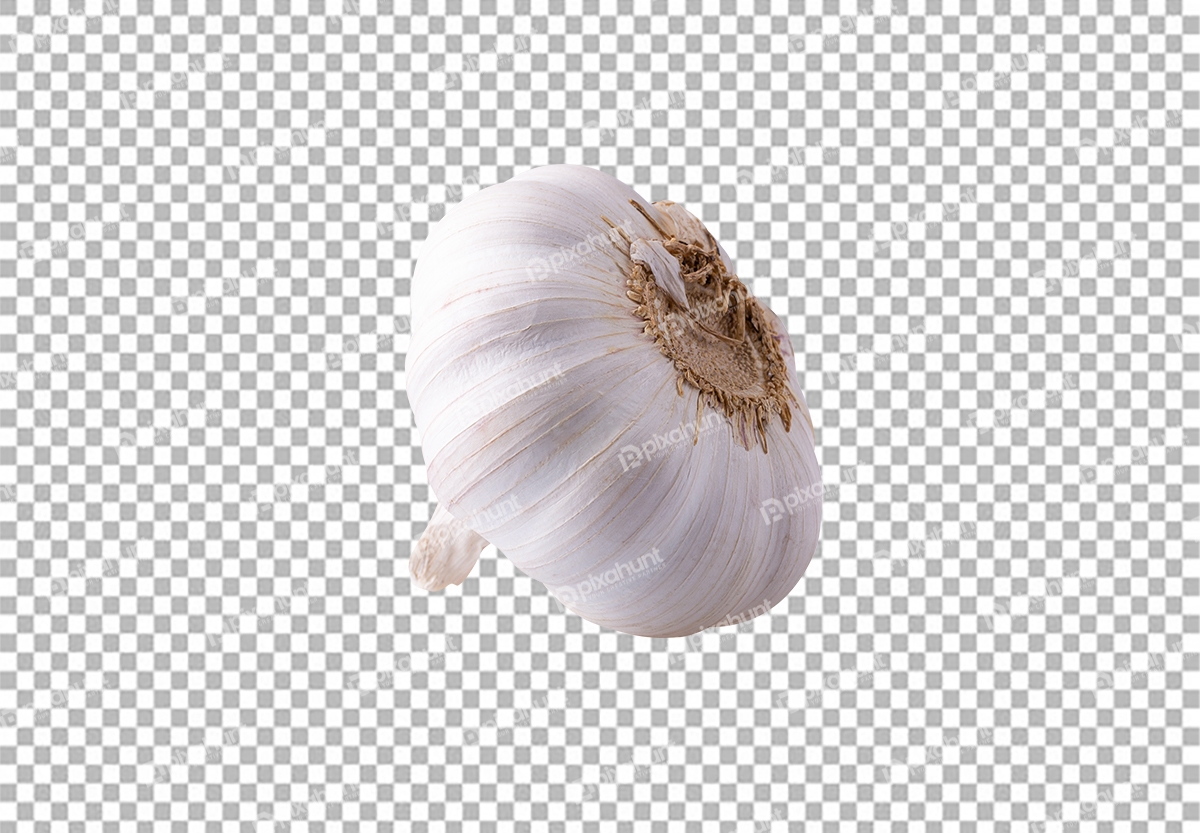 Free Premium PNG Garlic isolated on white Transparent background