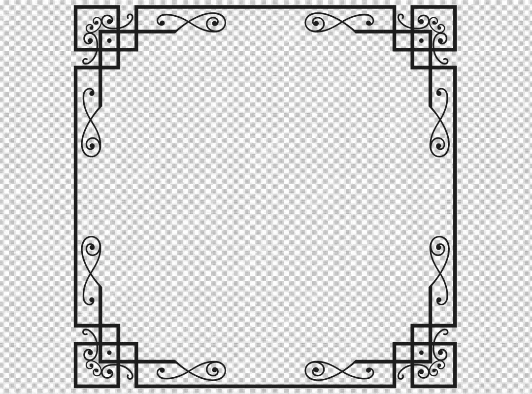 Free Premium PNG Given a square like pattern around the border