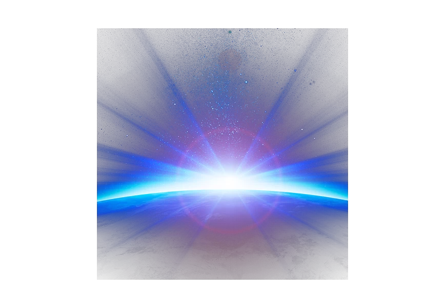 Free Premium PNG Glowing blue lens flare light effect wave PNG