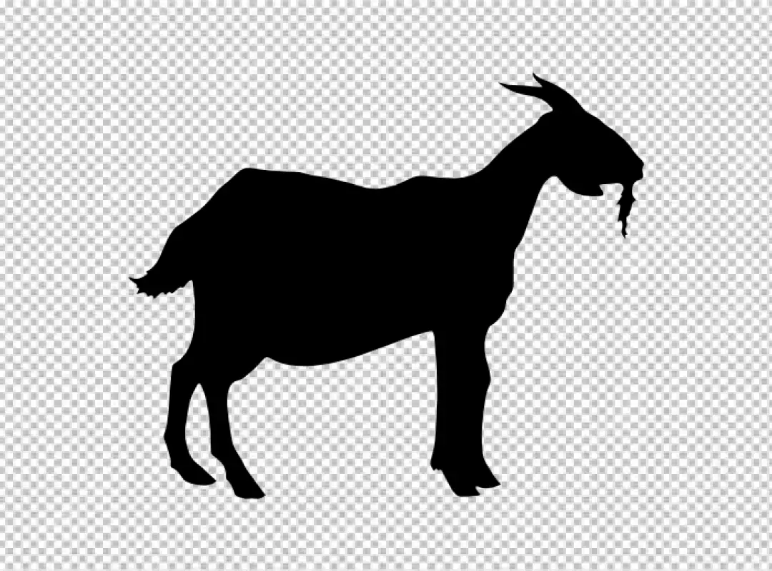 Free Premium PNG Goat black shadow