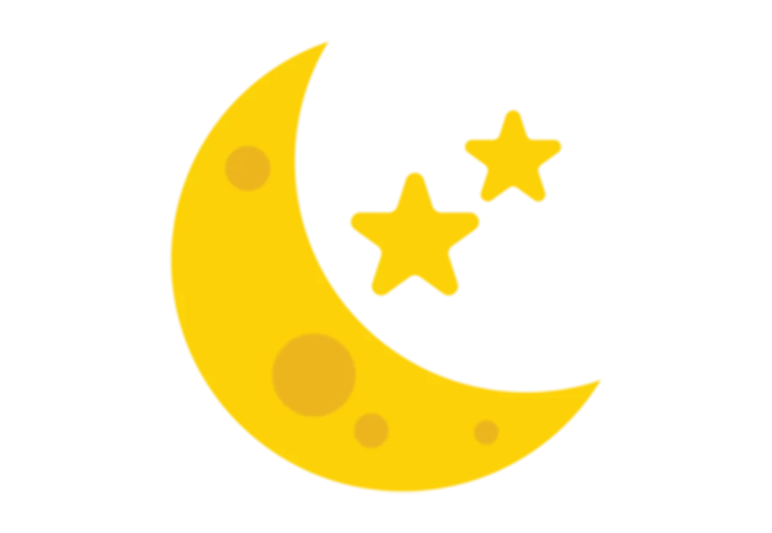 Free Premium PNG Golden moon and star icon  transparent Background
