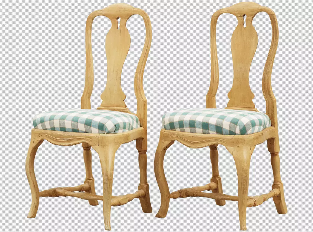 Free Premium PNG Group of antique wooden chair isolated on transparent background 