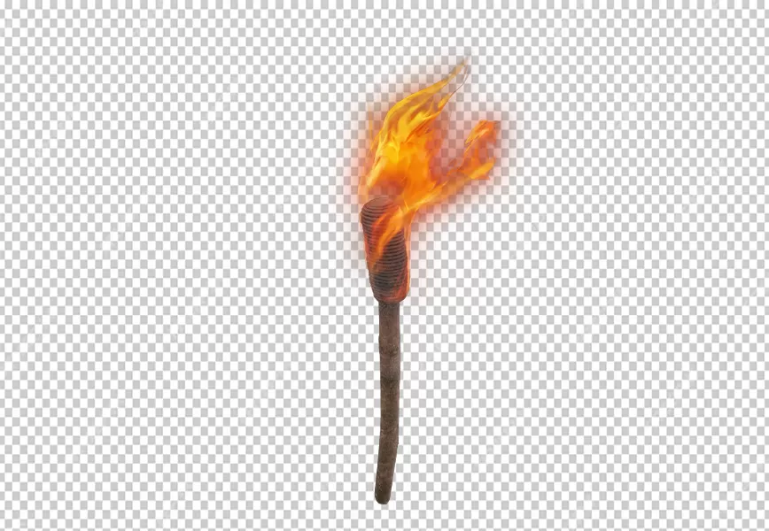 Free Premium PNG Hand torch with fire