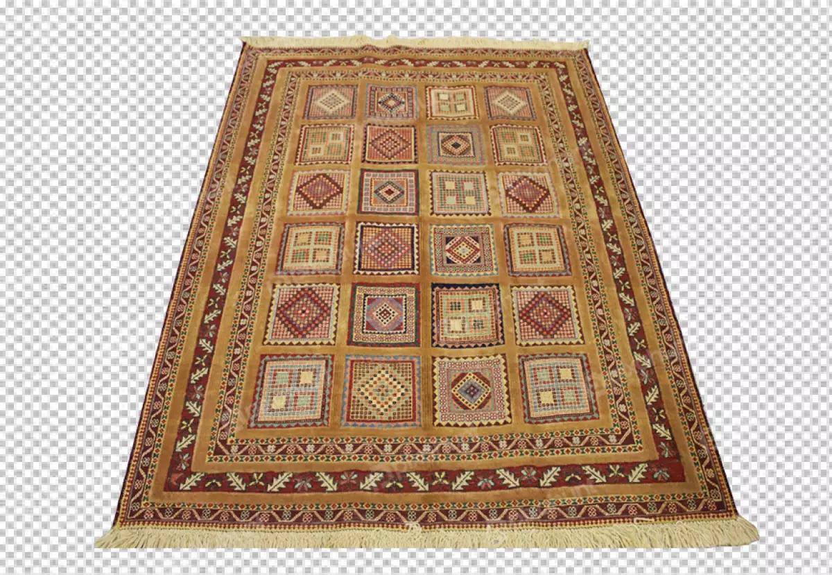 Free Premium PNG Hand woven antique Turkish carpet