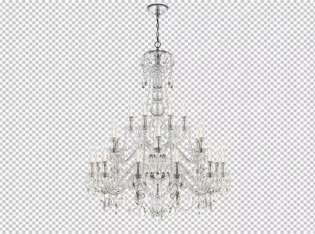 Free Premium PNG Hanging chandelier on the ceiling lamp on isolated background