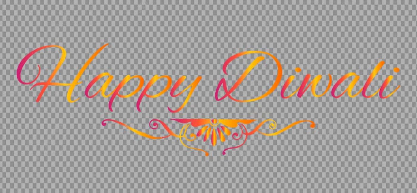 Free Premium PNG Happy Diwali Text Or Typography Design