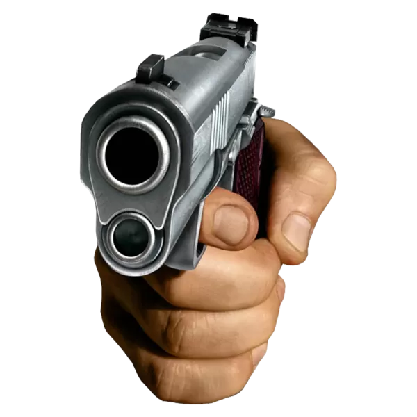 Free Premium PNG holding a gun PNG background