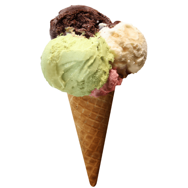 Free Premium PNG Horn Three Tastes Ice Cream