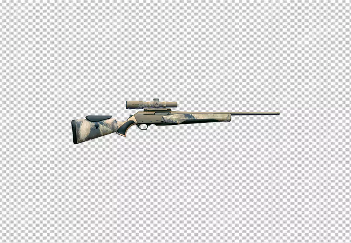 Free Premium PNG Hunting rifle isolated on white with clipping path transparent background