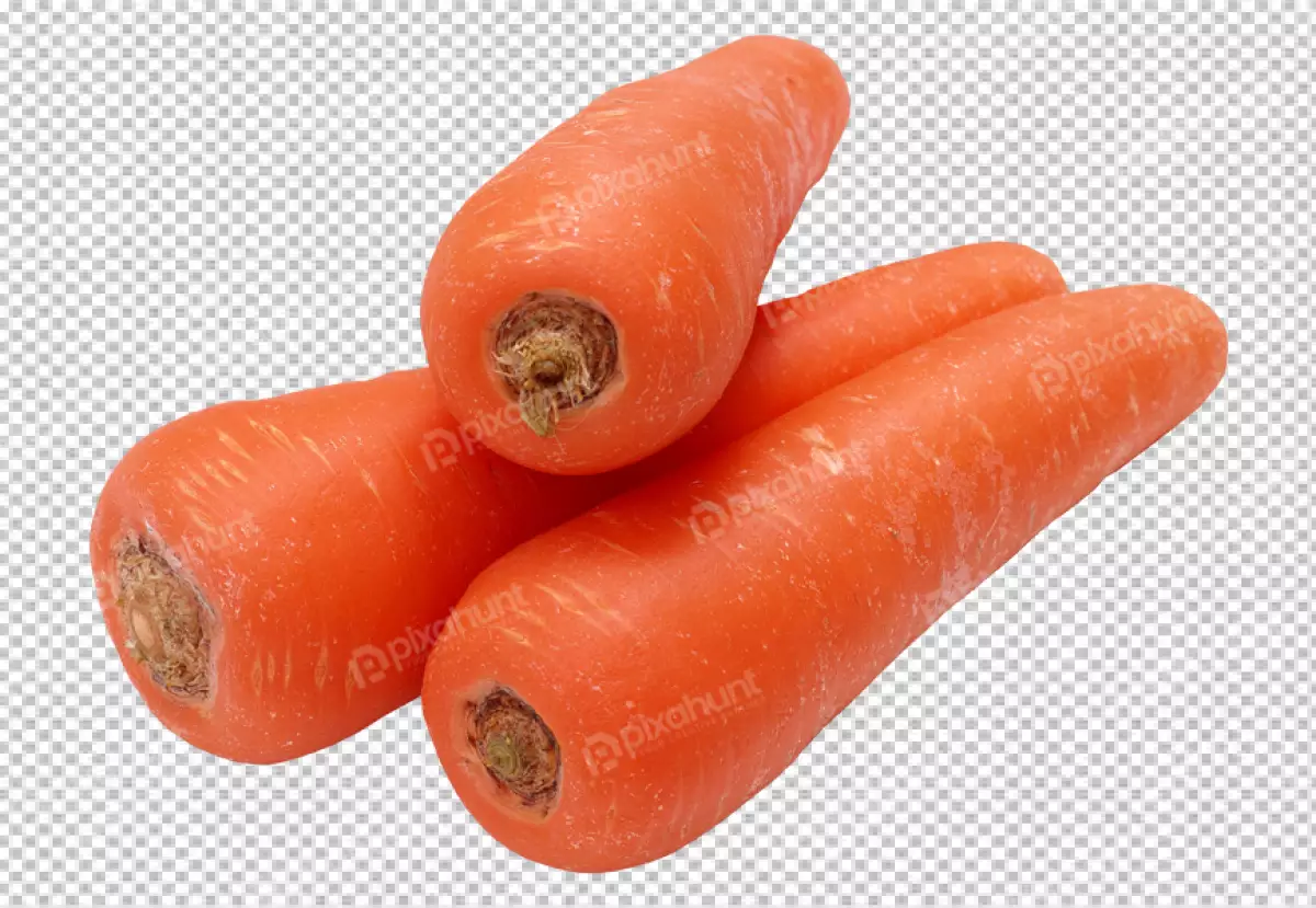 Free Premium PNG Image of a bunch of carrots