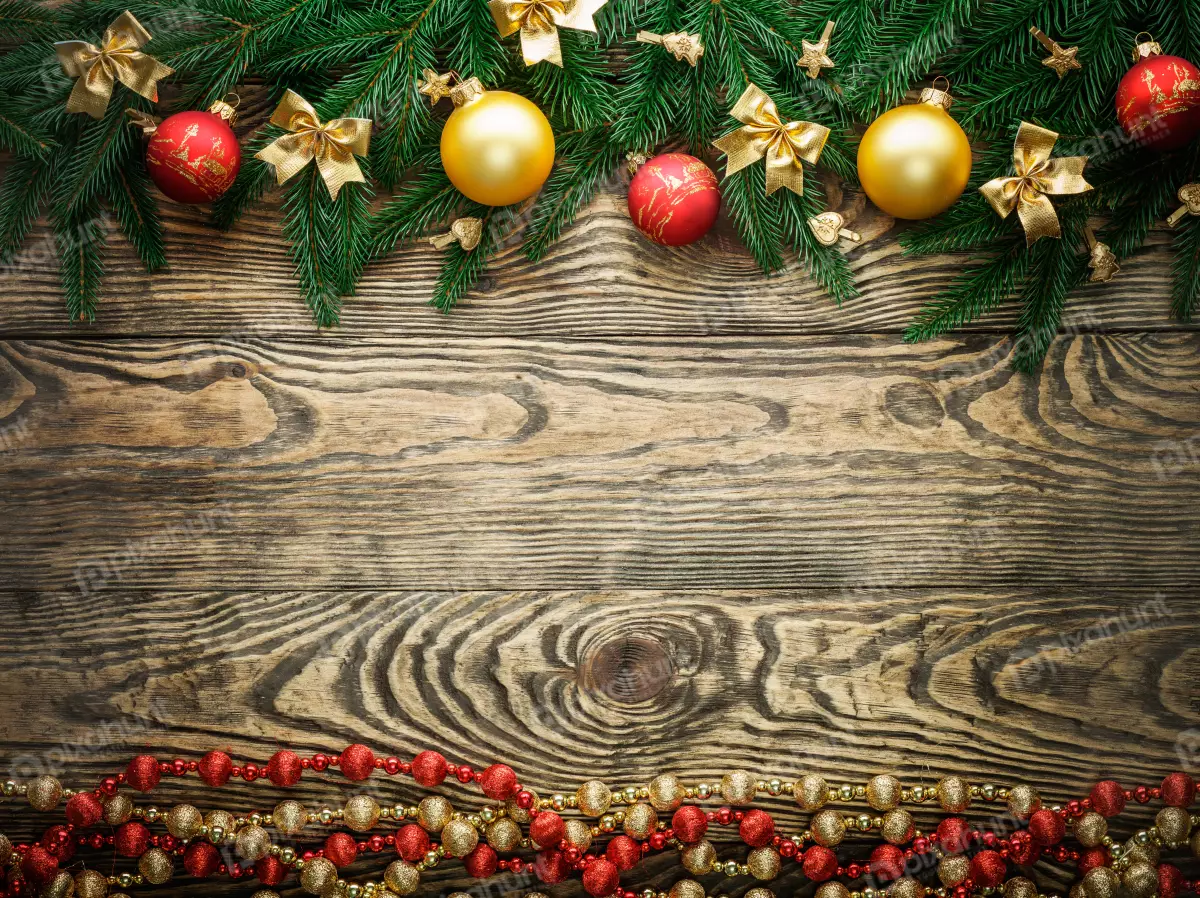Free Premium Stock Photos Isolated Christmas Fir Tree With  A Wooden Board On Decoration