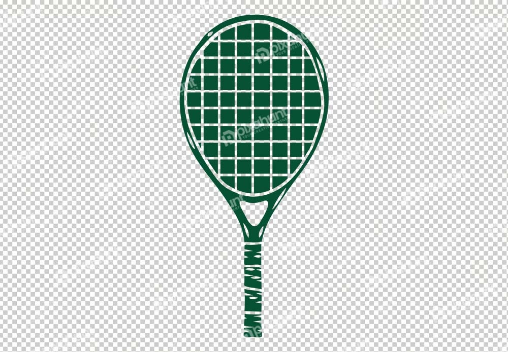 Free Premium PNG isolated Green tennis racket bat
