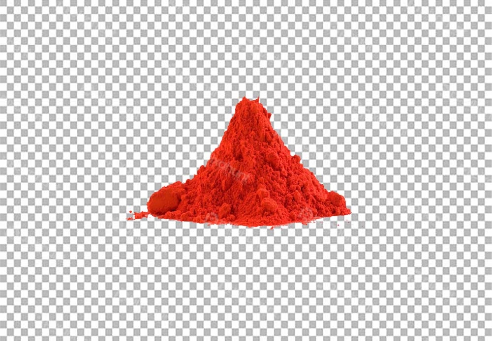 Free Premium PNG Isolated pile of ground paprika | Heap of red chilli pepper powder