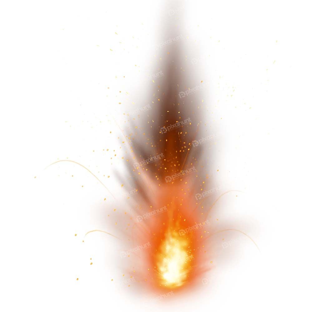 Free Premium PNG Isolated realistic Fire Explosion Sparkling