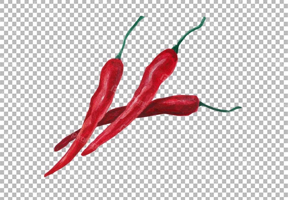 Free Premium PNG Isolated red fresh chili peppers