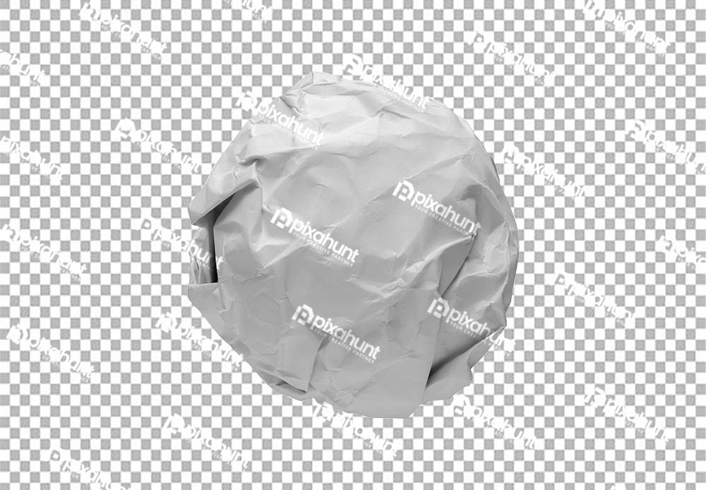 Free Premium PNG Isolated separate circle of crumpled paper