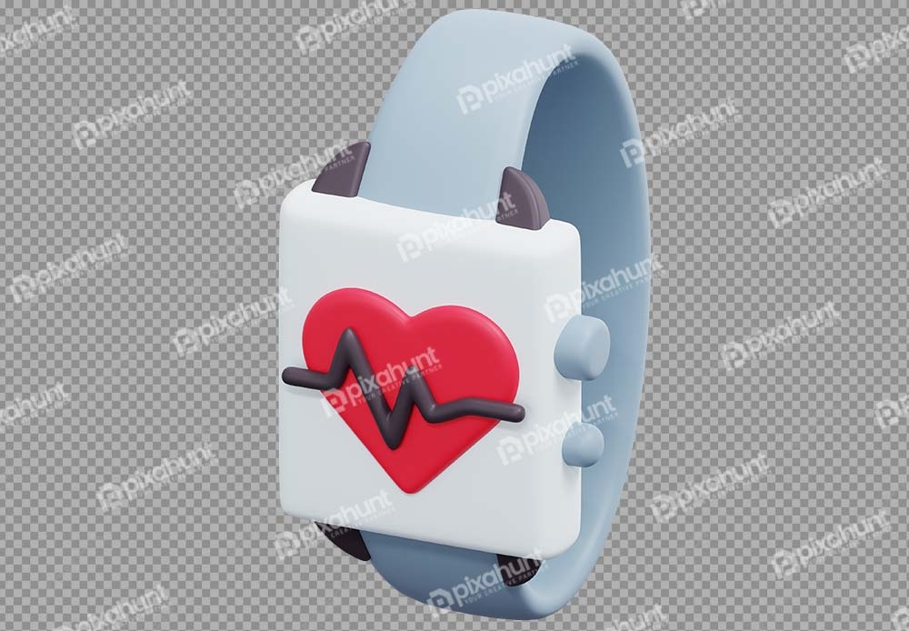 Free Premium PNG Isolated smartwatch 3d render icon illustration