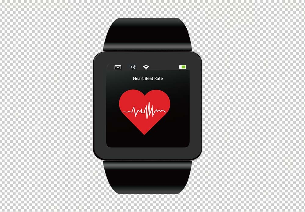 Free Premium PNG Isolated Smartwatch Heart, smart watch, accessories, apple Watch