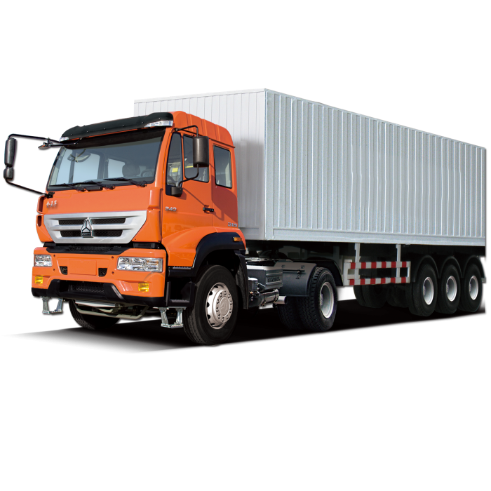 Free Premium PNG Large truck with a semitrailer