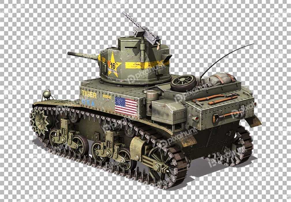 Free Premium PNG Light Battle Tank