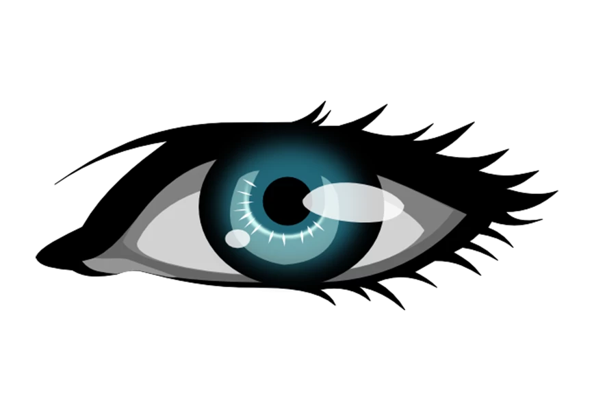 Free Premium PNG Logo symbol emblem with a blue black eye on transparent background for an ophthalmology clinic