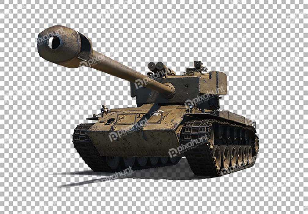 Free Premium PNG Military Battle Tank