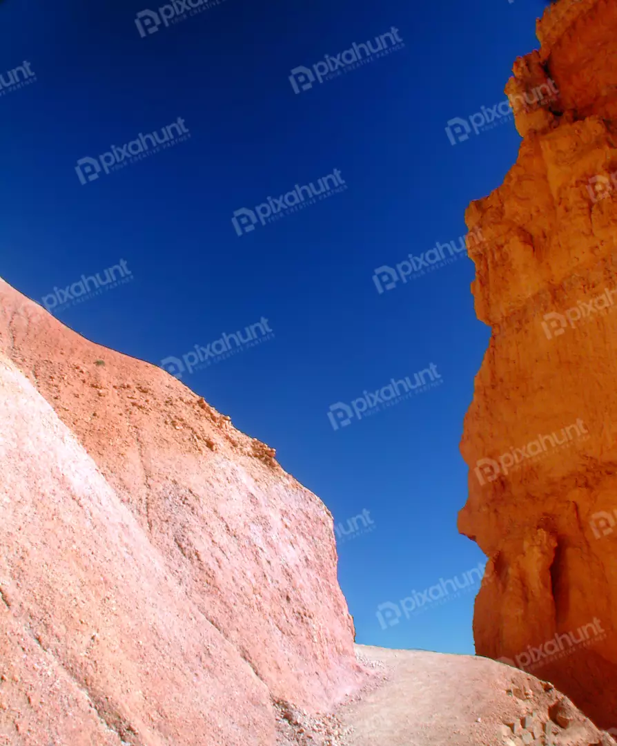 Free Premium Stock Photos Moon over Slot at Arches National Park